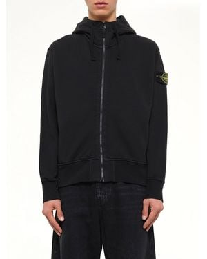 Stone Island 6100009 Organic Cotton Hoodie - Black