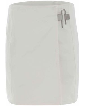 Givenchy Padlock Mini Denim Skirt - White