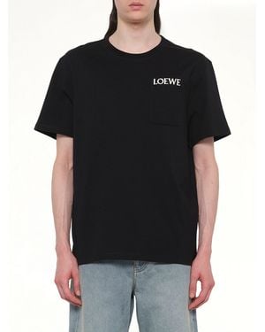 Loewe Relaxed Fit T-Shirt - Black