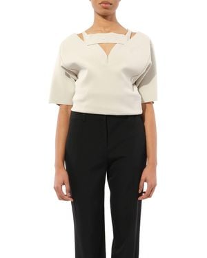 Rick Owens Sling Double Top, Size: Medium - White