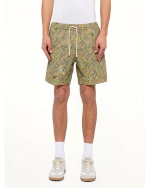 Loewe X Paula Printed Swim Shorts - Green