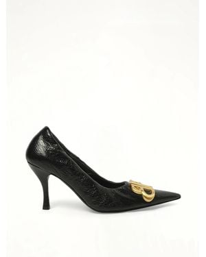 Balenciaga Monaco Pump Bb H90, 100% Leather - Black