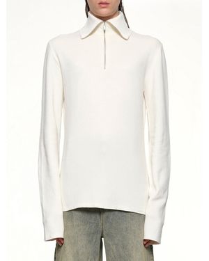 Entire studios Zip Up Turtle Neck - White