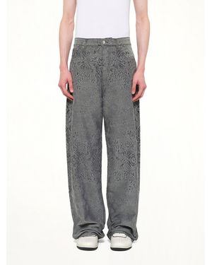 Amiri Ma Quad Bandana Baggy Jeans - Grey