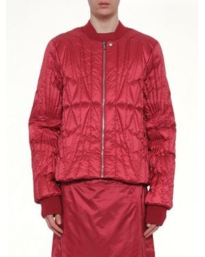 Rick Owens X Moncler Geocamo Flight Jacket - Red