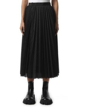 Sacai Spun Organza Skirt in Black | Lyst
