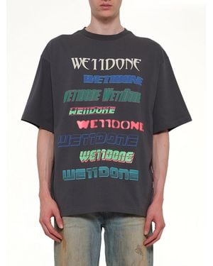 we11done Multi Logo T-Shirt - Grey