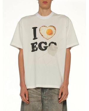 Doublet I Love Egg T-Shirt - Grey
