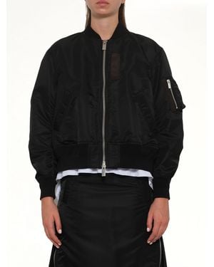 Sacai Nylon Twill Blouson - Black