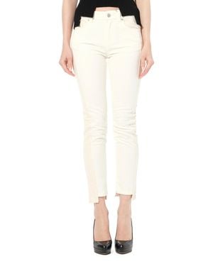 McQueen Patch Denim Trousers - White
