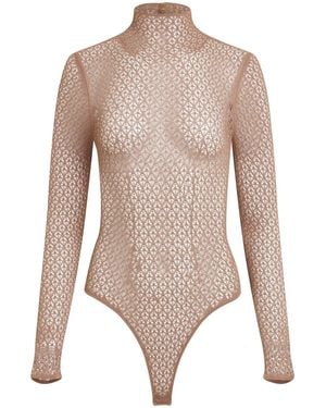 KHAITE Fena Bodysuit, Size: Small - Natural