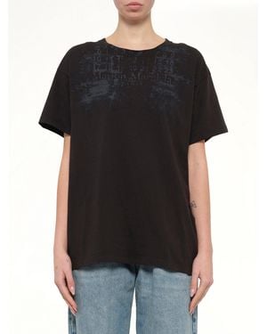 Maison Margiela Numbers Regular T-Shirt - Black