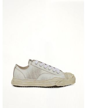 Maison Mihara Yasuhiro Hank Og Shrink Leather Trainer - White