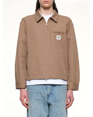 vowels Zip Up Jacket - Natural