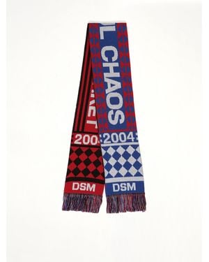 DSM KEI NINOMIYA Dsm Beautiful Chaos Football Knit Scarf - White