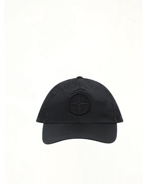 Stone Island 910001 Nylon Baseball Cap, Size: Large - Black