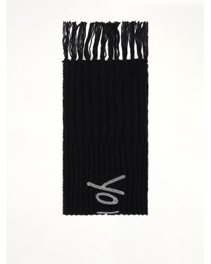 Y-3 Chunky Knit Scarf - Black