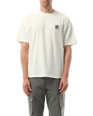 Represent X Belstaff Patch T-Shirt, 100% Cotton, Size: Large - Grey