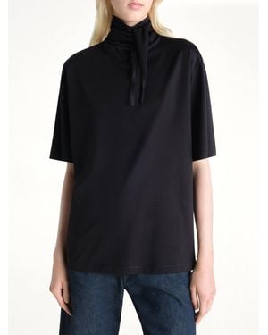 Lemaire T-Shirt With Foulard - Black