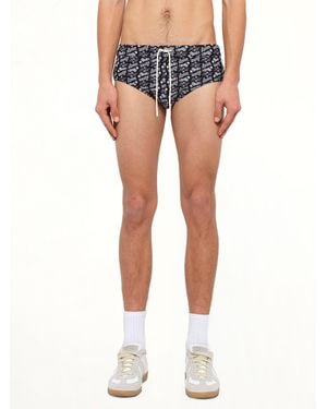 Loewe X Paula Printed Swim Briefs - Blue