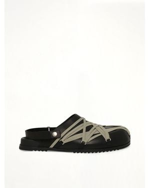 Rick Owens Megalace Mule Granola - Black