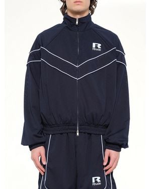 Rhude Mesh Piping Raglan Track Jacket - Blue