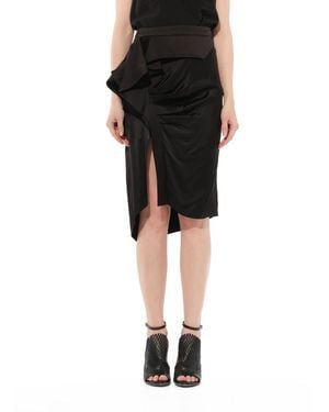 Givenchy Satin Skirt - Black