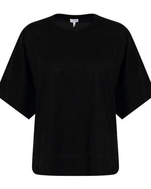 Loewe Short Oversize Anagram T-Shirt, 100% Cotton - Black