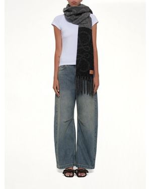 Loewe Big Anagram Scarf - Grey
