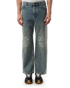 Loewe Baggy Jeans in Gray for Men | Lyst Loewe Baggy Jeans in Gray for Men | Lyst