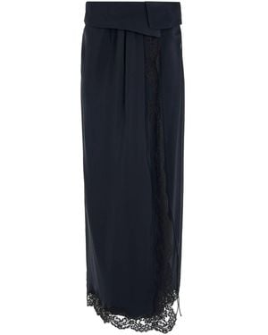 Chloé Jupe Skirt, , 100% Silk - Blue