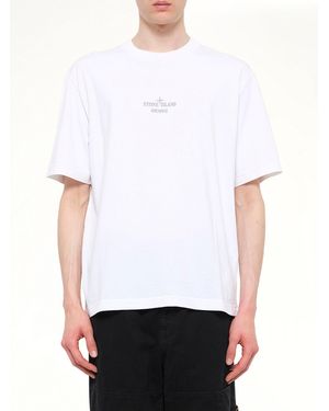 Stone Island 2100033 Cotton Logo T-Shirt - White