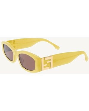 Fendi Forever Fe40204I Acetate Sunglasses - Yellow