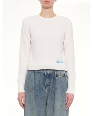 Loewe Wool Sweater - White
