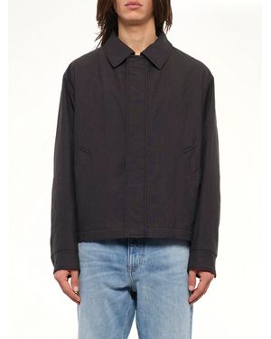 MM6 by Maison Margiela Wool Shirting Jacket - Black