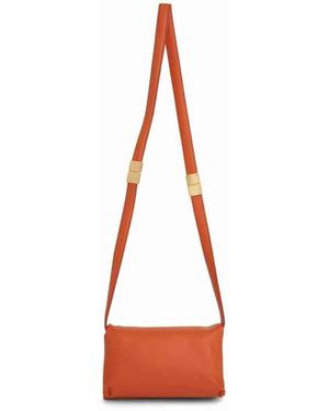 Marni Prisma Small Leather Bag - Red