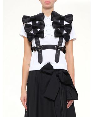 Noir Kei Ninomiya Bowtie Vest - Black