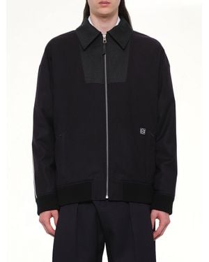 Loewe Wool Traksuit Jacket - Black