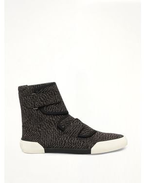 Lanvin Zebra High Sneaker - Black
