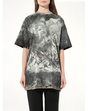 Balmain Wolf T-Shirt, Blk - Grey