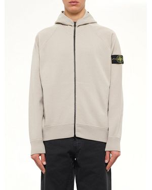 Stone Island 5100062 Wool Hoodie - Natural