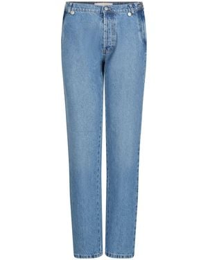 Coperni Open Hip Denim Pants, 100% Cotton - Blue