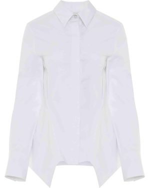 Givenchy Peplum Long Sleeve Shirt - White