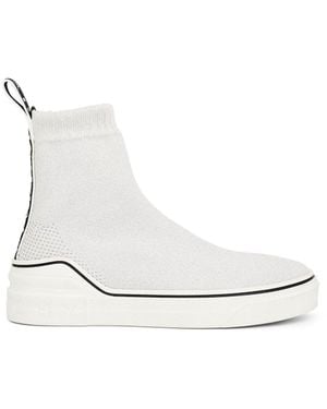 Givenchy George V Sock Sneakers, 100% Leather - White