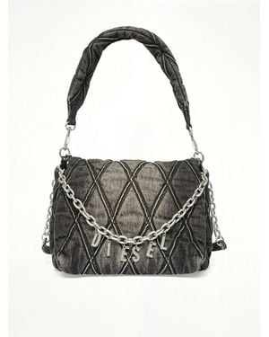 DIESEL Charm-D M Shoulder Bag - Black