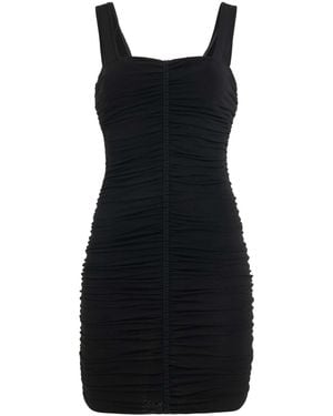 Givenchy Shiny Crepe Jersey Midi Dress - Black