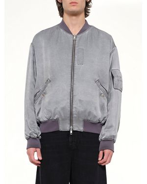 WOOYOUNGMI Cupro Bomber Jacket - Grey