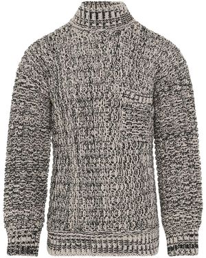 Ambush Jacquard Crewneck Knit - Grey