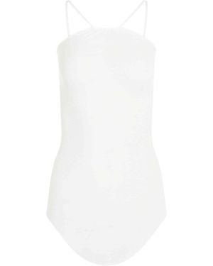 Rick Owens Skorpio Tank Top, Round Neck - White