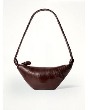 Lemaire Croissant Medium Coated Cotton Bag - Purple